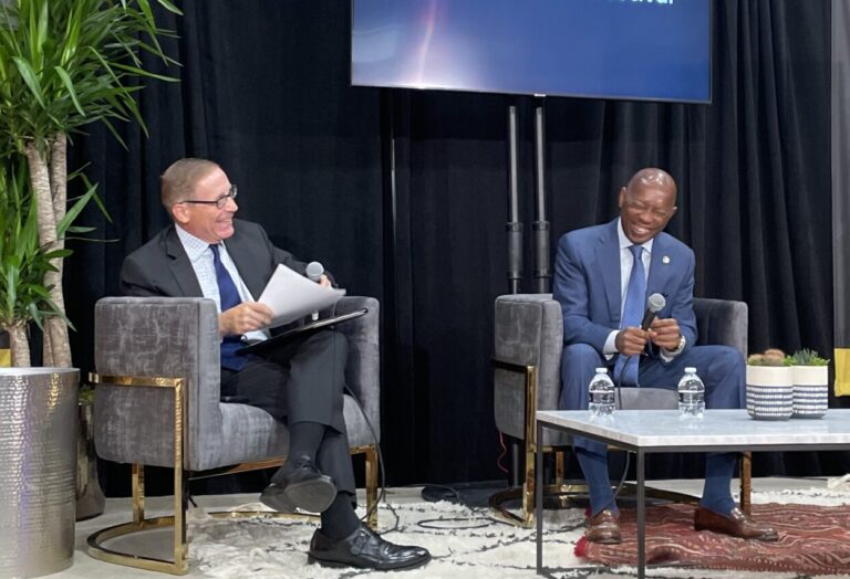 Houston Mayor Sylvester Turner Reacts to Dallas Mayor Eric Johnson’s Partisan Shift Announcement During Texas Tribune Festival