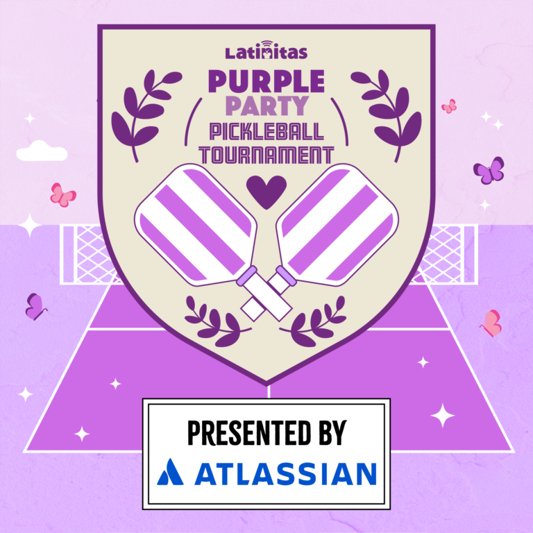Support The Latinitas Purple Party Pickleball Tournament And Use Paddles for a Purpose!